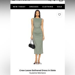 Susana Monaco Crew Loose Gathered Dress